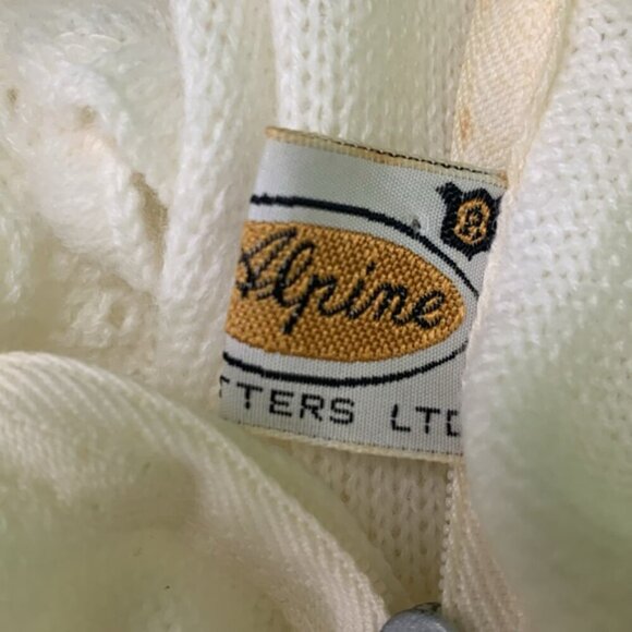 Vintage Alpine Knitters Ltd. Crochet Knit Top 1970s - Picture 7 of 8